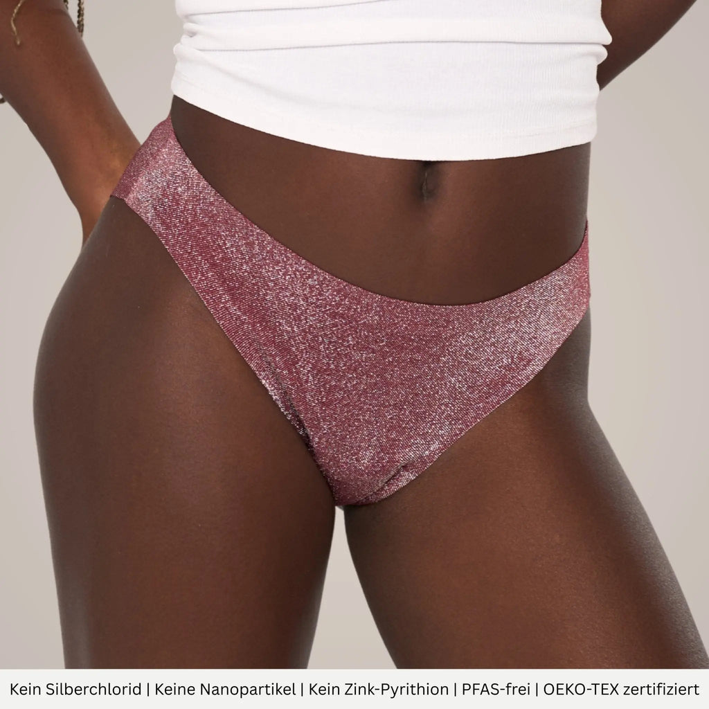 Amaryllis - seamless Glitzer Periodenslip