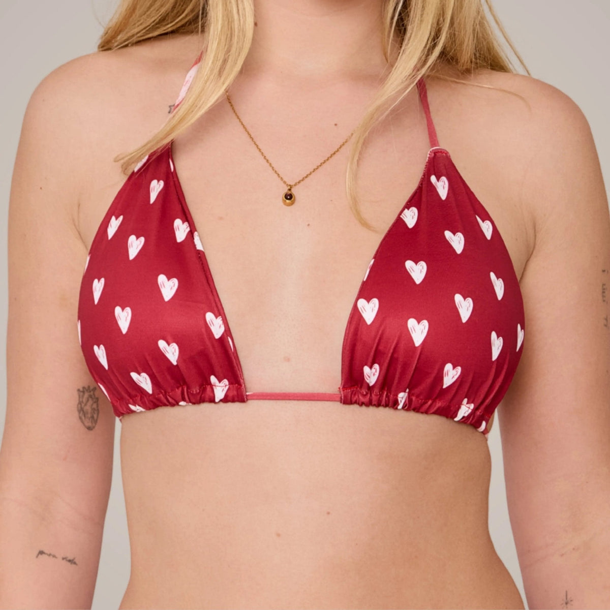 Periodenbikini Set hearts - 3x Pantys + Top