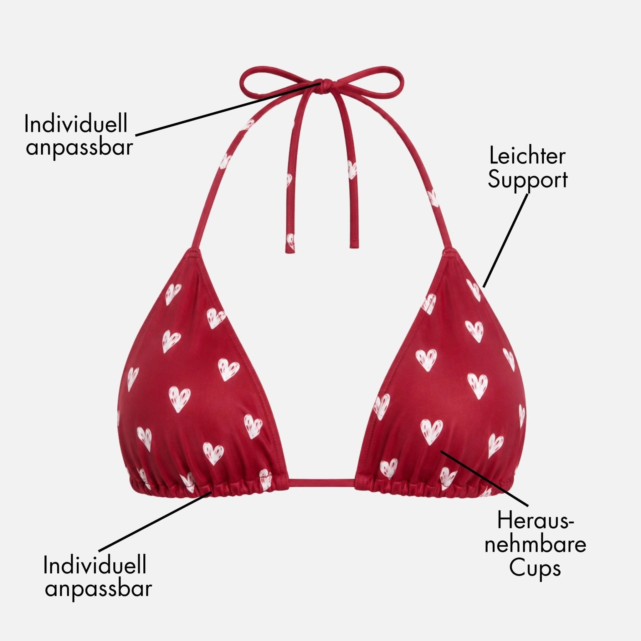 Bikinitop hearts