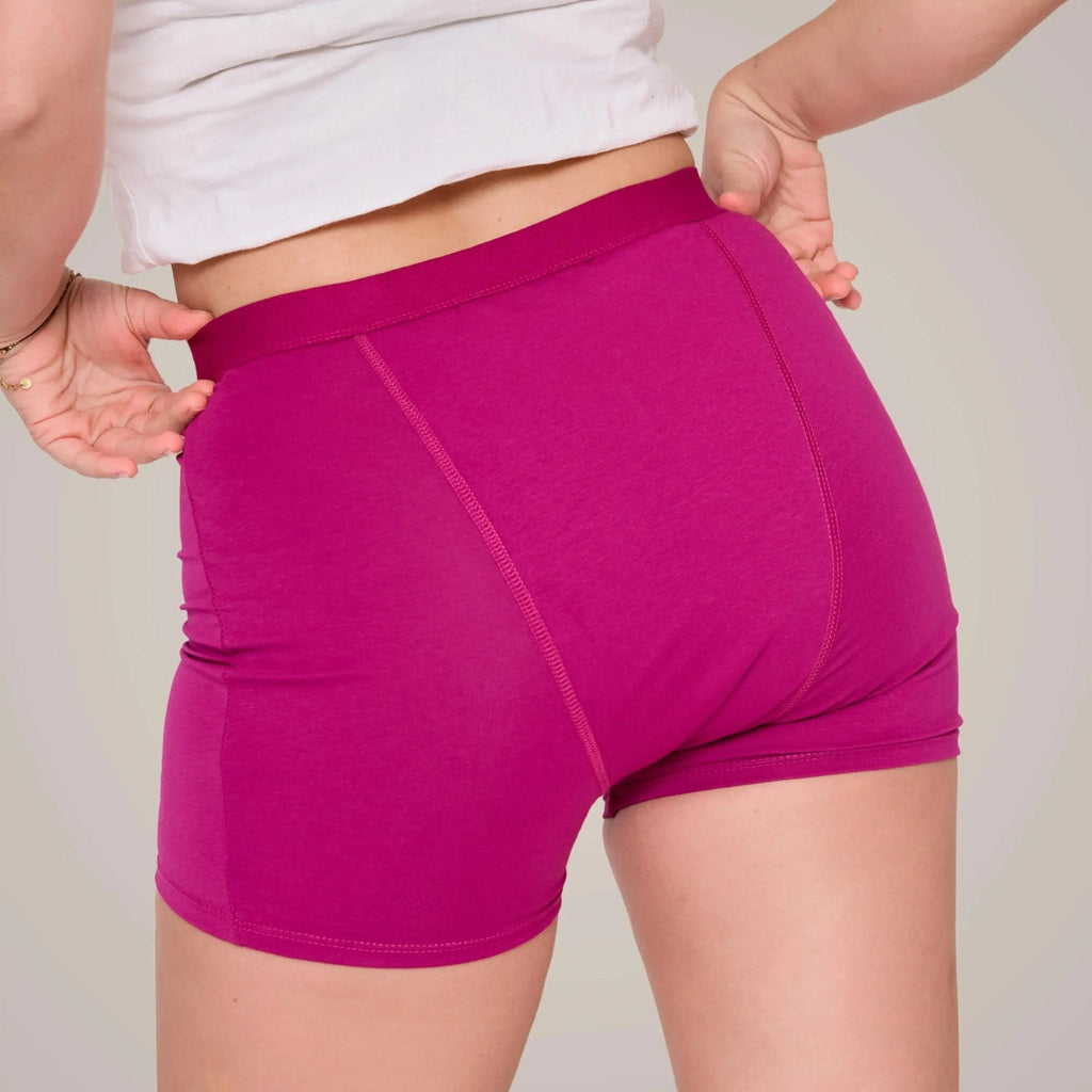 Dahlia fuchsia - Perioden Boxershorts für die Nacht