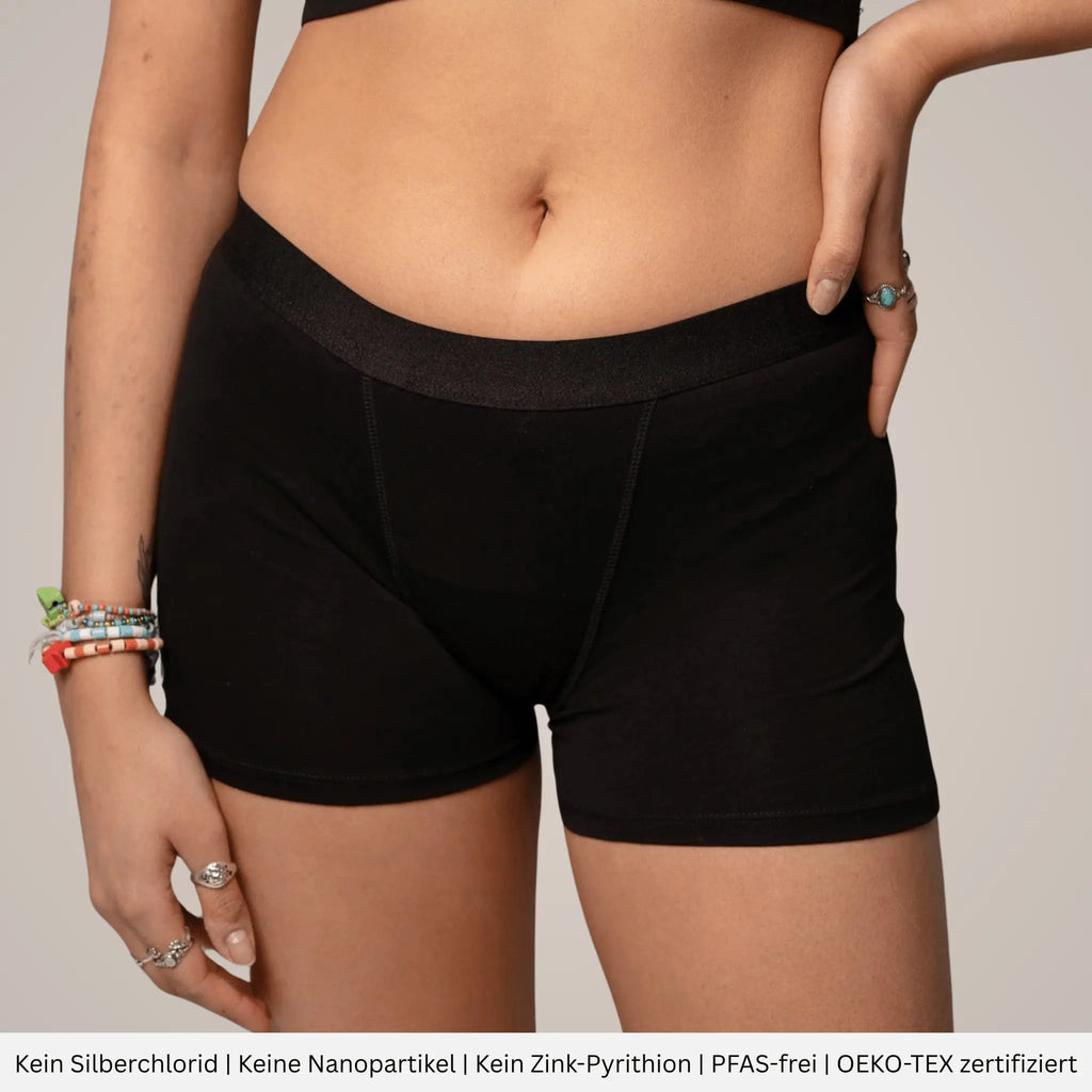 Dahlia - Perioden Boxershorts für die Nacht