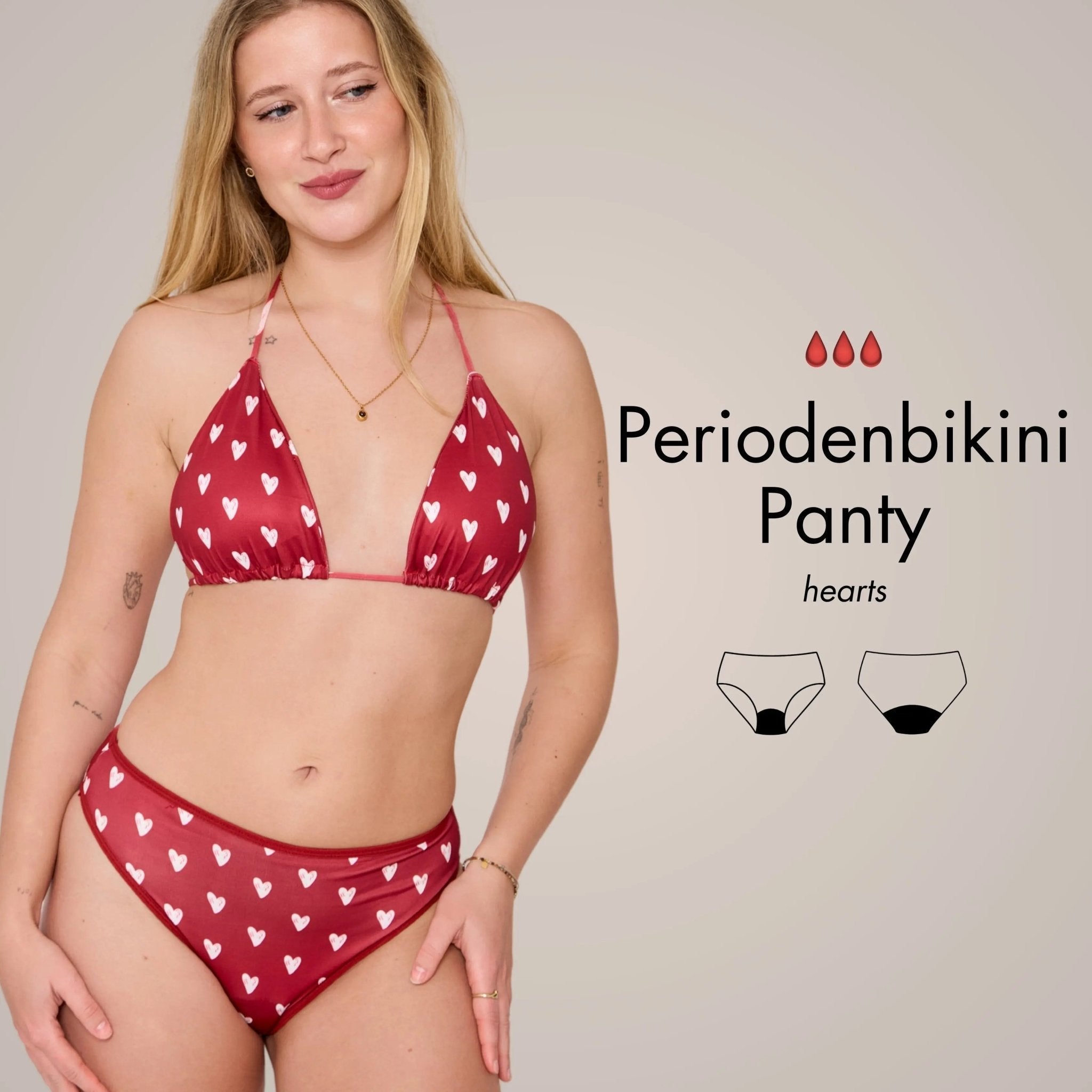 Periodenbikini Panty hearts