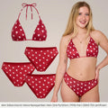 Periodenbikini Set hearts - 3x Pantys + Top