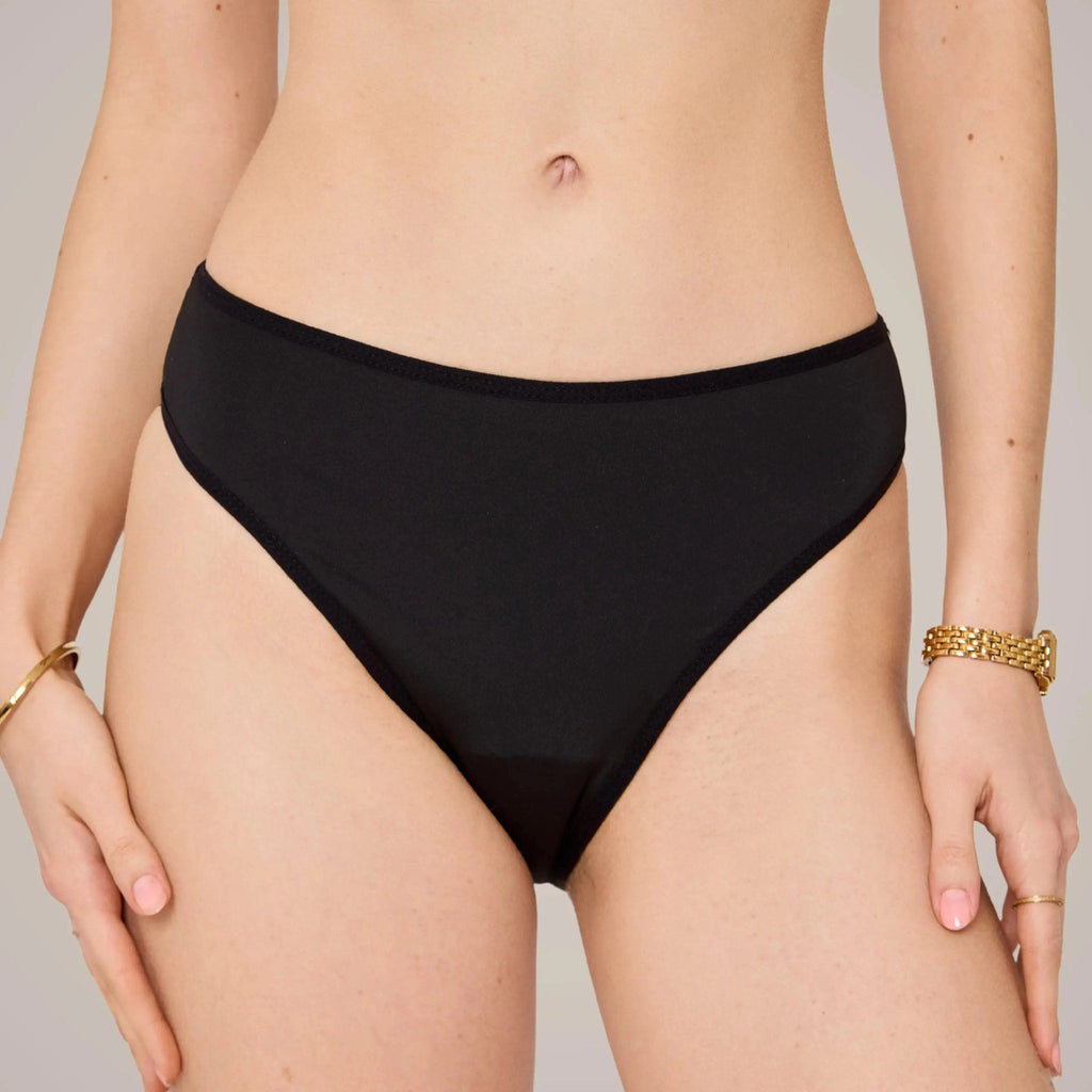 Periodenbikini Panty schwarz