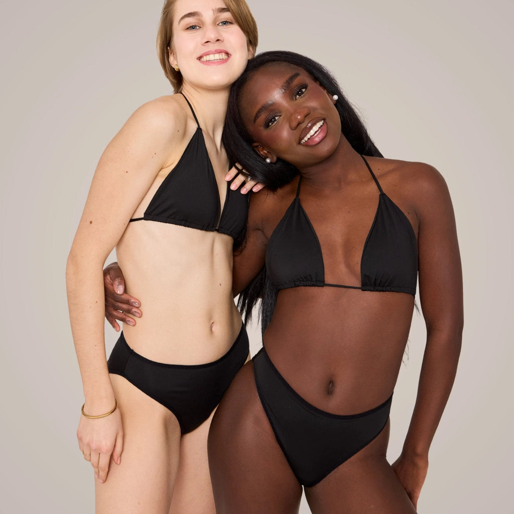 Periodenbikini Panty schwarz